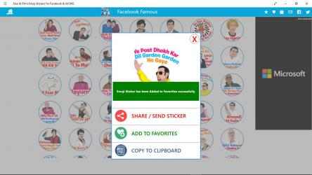 Captura de Pantalla 4 Desi & Filmi Emoji Stickers for Facebook & All SNS windows