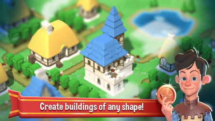 Capture 7 Crafty Town - Merge Kingdom Builder. Estrategia android