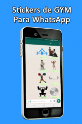 Captura 3 Stickers de Gym para WhatsApp - WAStickerApps android