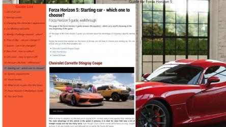 Captura de Pantalla 1 Guide for Forza Horizon 5 Tips windows