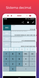 Captura de Pantalla 5 Calculadora binario, decimal, hexadecimal, octal android