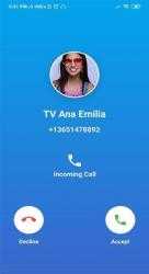 Captura de Pantalla 4 Tv Ana Emilia Game Fake Call & Video android