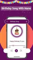 Screenshot 3 Canción de feliz cumpleaños con nombre en telugu android