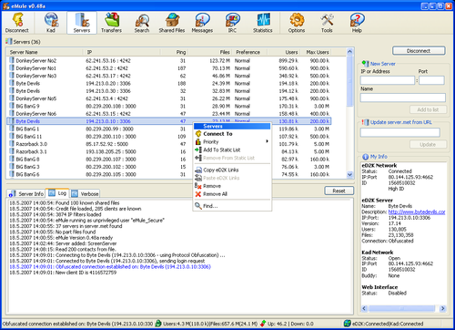 LISTA SERVER AMULE SCARICA