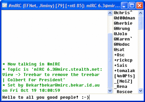 Captura 2 mIRC windows